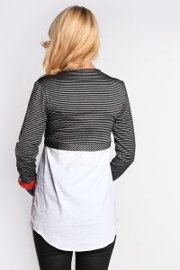 блуза для беременных обманка с компаньоном-полоскабелый мамуля красотуля фото 2