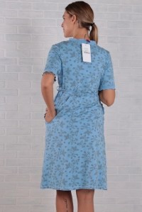 комплект халат и сорочка светло-голубой euromama фото 3