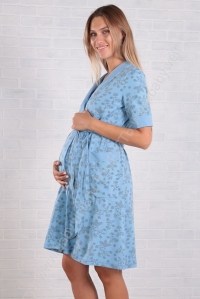 комплект в роддом для беременных голубой euromama фото 2