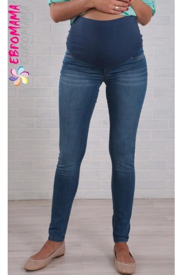 брюки джинс на животик для беременных euromama