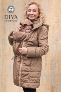 слингокуртка и куртка для беременных зимняя 4 в 1 moka diva фото 10