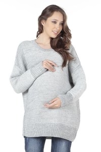 Джемпер серый для беременных