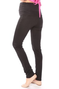 брюки для беременных с начесом черные euromama фото 2