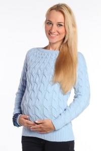 джемпер карина косы голубой для беременных мамуля красотуля фото 2