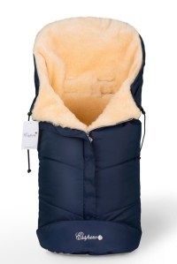Конверт в коляску Sleeping Bag ( 100% шерсть) - Navy 95х45 см