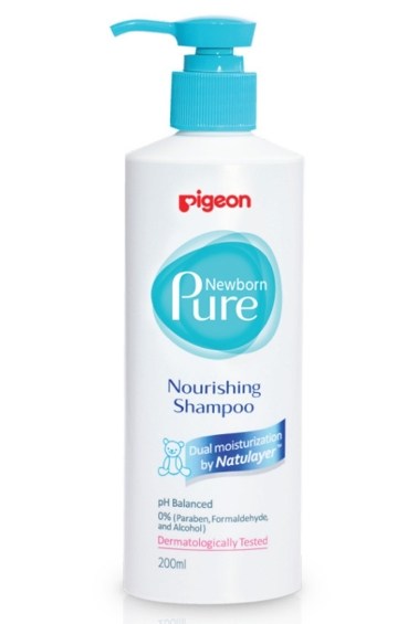 питательный шампунь newborn pure nourishing shampoo, 0 мес pigeon