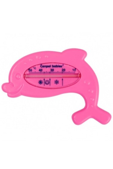 термометр для ванны дельфин розовый canpol babies