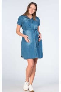 джинсовое платье для беременных  euromama фото 2