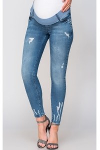 брюки джинс под животик для беременных euromama