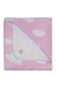 Муслиновое одеяло 120х120 см Clouds Pink