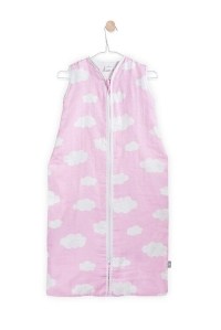 муслиновый спальный мешок 90 см clouds pink jollein