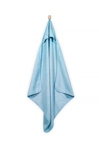 полотенце с капюшоном 75 х 75 см light blue jollein