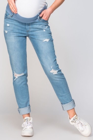 брюки джинс бойфренды для беременных euromama