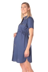 платье для беременных темно-синее euromama фото 2