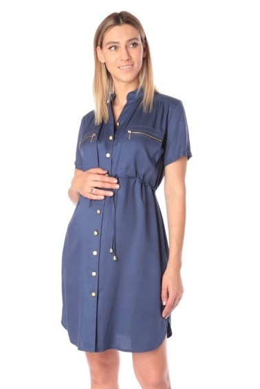 платье для беременных темно-синее euromama