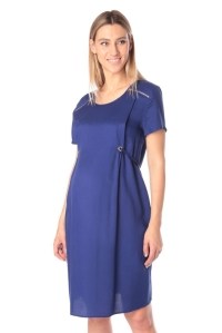 платье для беременных голубое euromama