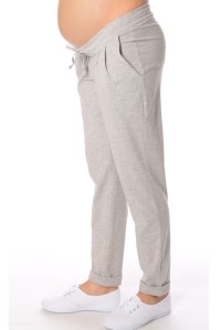 брюки полуспорт для беременных меланж серый euromama фото 2
