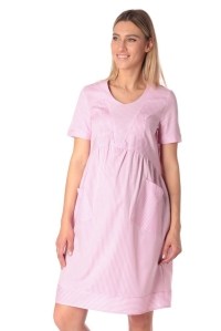 Платье для беременных и кормления розовое