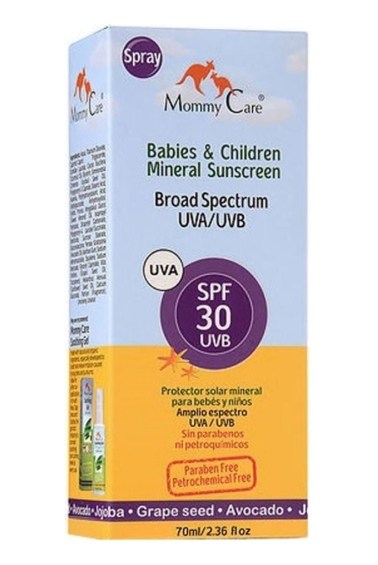 органическое солнцезащитное молочко spf30 0 mineral baby sunscreen mommy care