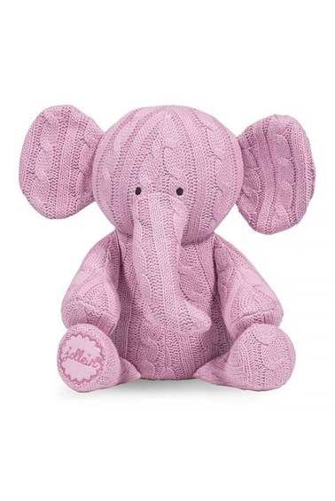 вязаная игрушка слоник pink 36x30 см jollein
