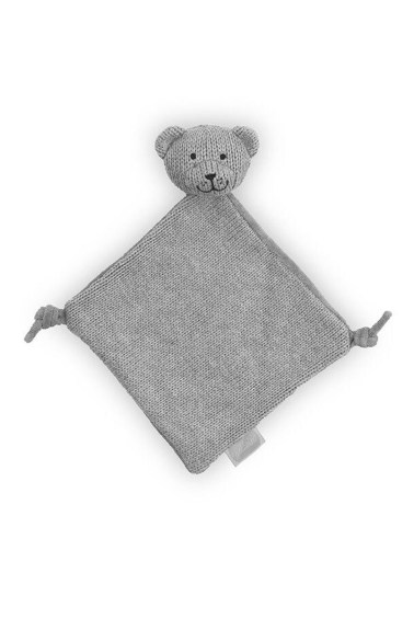 вязаная игрушка-платочек мишка grey jollein