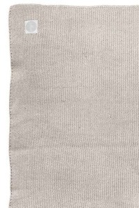 вязаный плед basic knit 100х150 см sand jollein фото 2