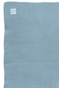 вязаный плед basic knit 100х150 см ice blue jollein фото 2