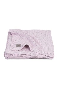 вязаный плед confetti knit 100х150 см vintage pink jollein
