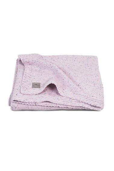 вязаный плед confetti knit 75x100 см vintage pink jollein