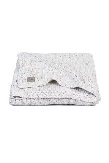вязаный плед confetti knit 75x100 см natural jollein