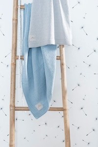 вязаный плед soft knit 100х150 см grey jollein фото 2