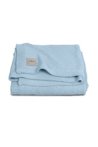Вязаный плед Soft knit 100х150 см Blue