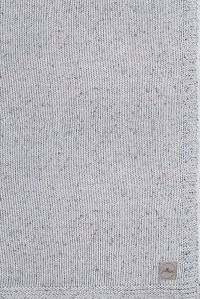 вязаный плед с мехом confetti knit 75x100 см grey jollein фото 2