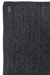 вязаный плед с мехом natural knit 100х150 см anthracite jollein фото 2