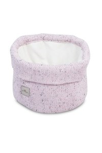 корзина confetti knit vintage pink jollein