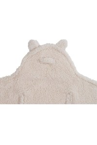 меховое одеяло-конверт teddy bear off-white jollein фото 4
