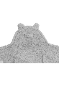 меховое одеяло-конверт teddy bear light grey jollein фото 4