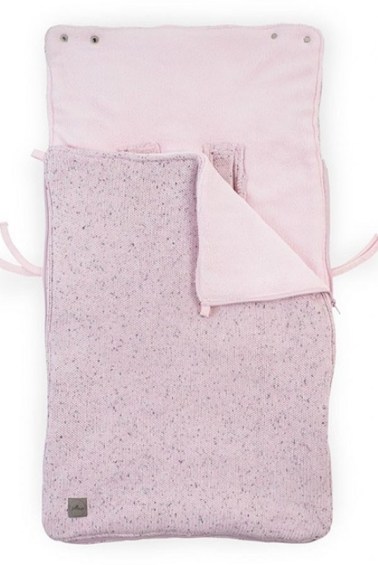 демисезонный конверт confetti knit vintage pink 42х82 см jollein