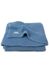Вязаный плед Heavy knit 75х100 см Blue