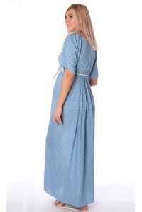 платье для беременных штапель голубое euromama фото 2