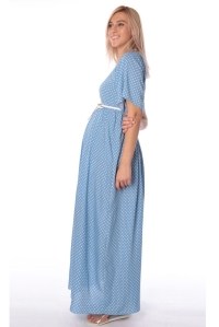 платье для беременных штапель голубое euromama фото 3
