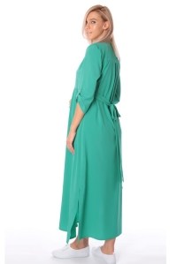 платье для беременных и кормления зеленое euromama фото 2
