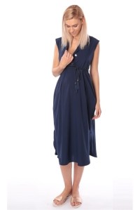 платье для беременных и кормления синее euromama фото 2