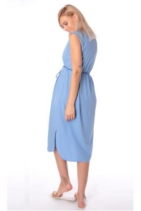 платье для беременных и кормления темно-голубое euromama фото 2