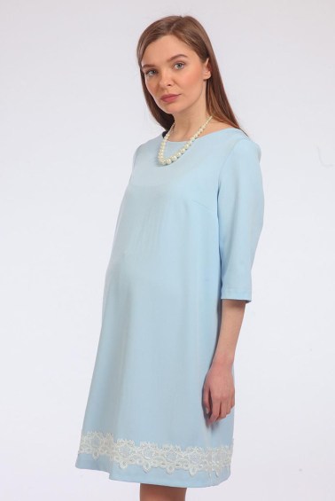 платье хлоя для беременных голубое мамуля красотуля