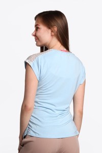 блуза для беременных сандра голубой мамуля красотуля фото 2