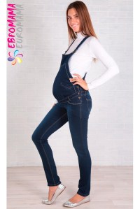 комбинезон для беременных джинсовый euromama фото 3