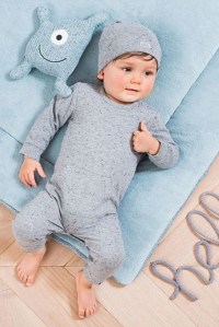 комбинезон для новорожденных speckled grey jollein фото 3