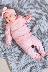 футболка с рукавами для новорожденных speckled pink jollein фото 2