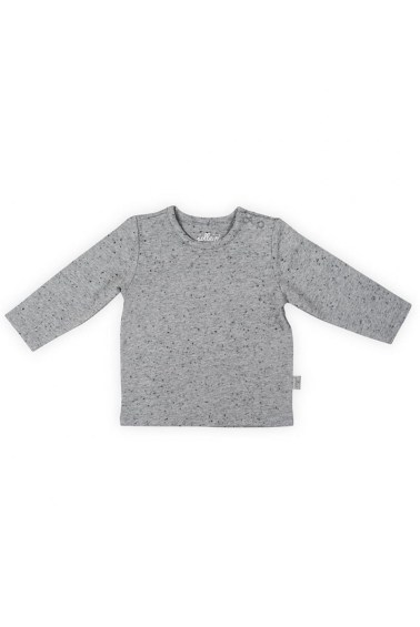 футболка с рукавами для новорожденных speckled grey jollein